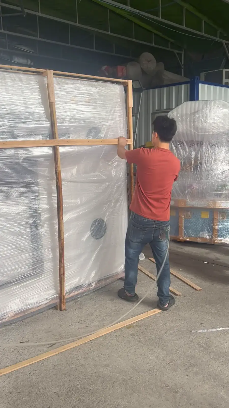 Export packaging line for gaming machines