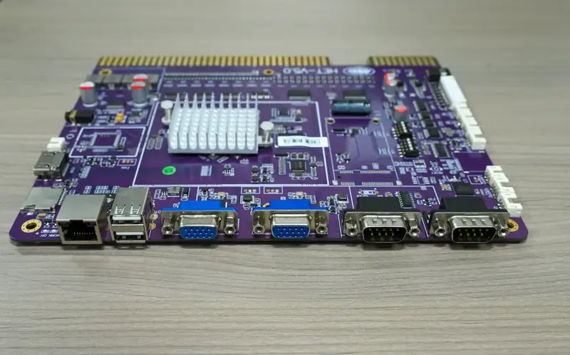 GOLDPRIME GAME PCB design — custom game mainboard with heatsink and interface ports