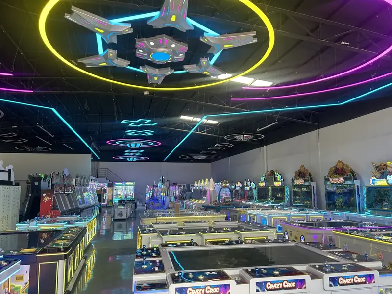 GOLDPRIME GAME fish game cabinet on a venue floor