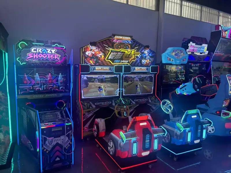 Skill game and amusement machines operating in a venue arcade area