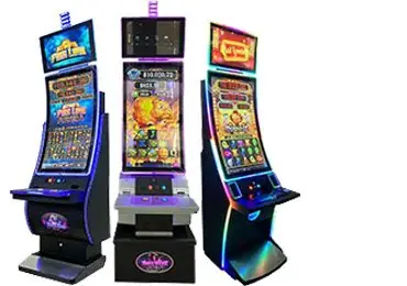 Upright skill game cabinets — trio build in steel frames