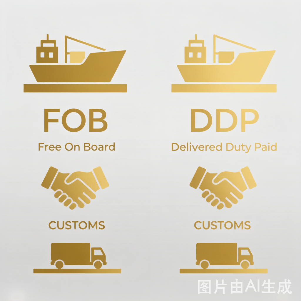 FOB vs DDP responsibility handoff for fish game machine shipping